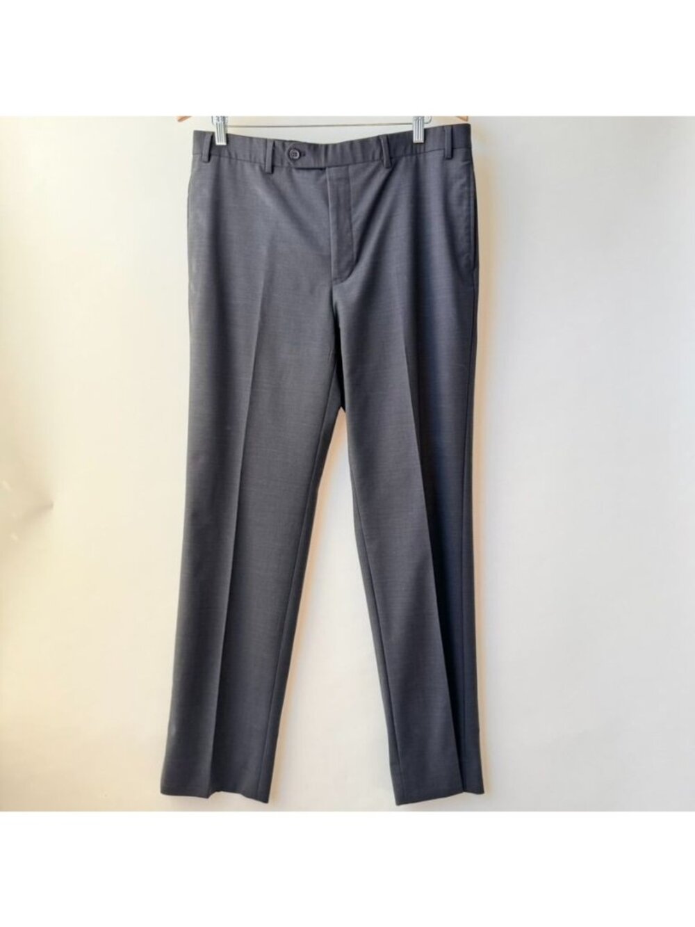 Brooks Brothers straight leg Wool Dress Pants Mens 35x32 Gray K70